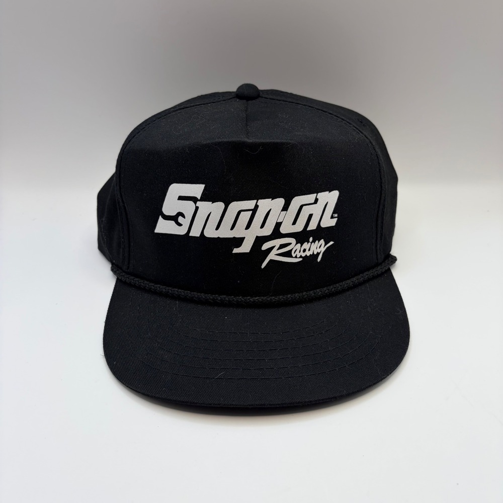 Snap-on Racing Hat Black Snapback Rope Trucker Cap One Size PCT Racing Logo